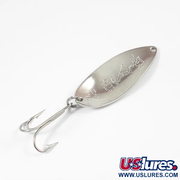 Vintage  Seneca Little Cleo (Hula Girl), 3/4oz Nickel / Blue fishing spoon #2069