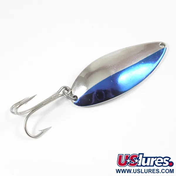 Vintage  Seneca Little Cleo (Hula Girl), 3/4oz Nickel / Blue fishing spoon #2069