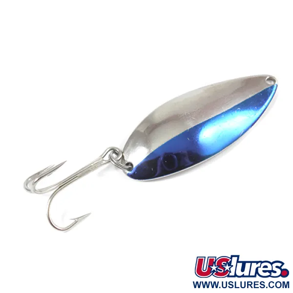 Vintage  Seneca Little Cleo (Hula Girl), 3/4oz Nickel / Blue fishing spoon #2069