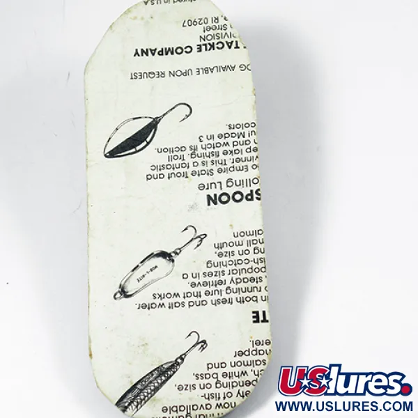  Seneca Little Cleo (Hula Girl), 3/4oz White Pearl / Blue / Nickel fishing spoon #2070