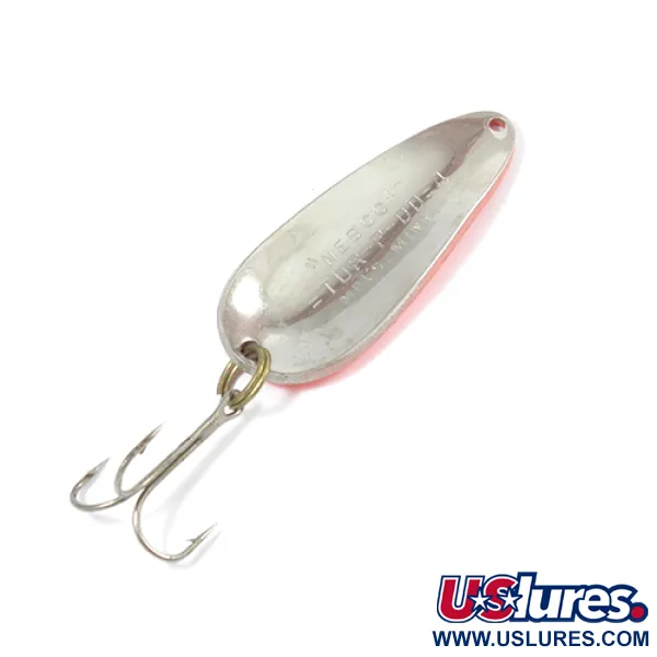 Vintage   Nebco Tor-P-Do 4, 1 2/3oz Red / Black / Nickel fishing spoon #2083