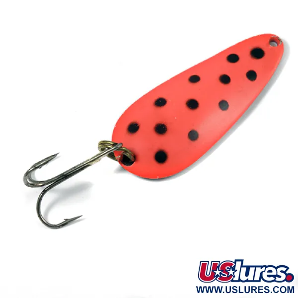 Vintage   Nebco Tor-P-Do 4, 1 2/3oz Red / Black / Nickel fishing spoon #2083