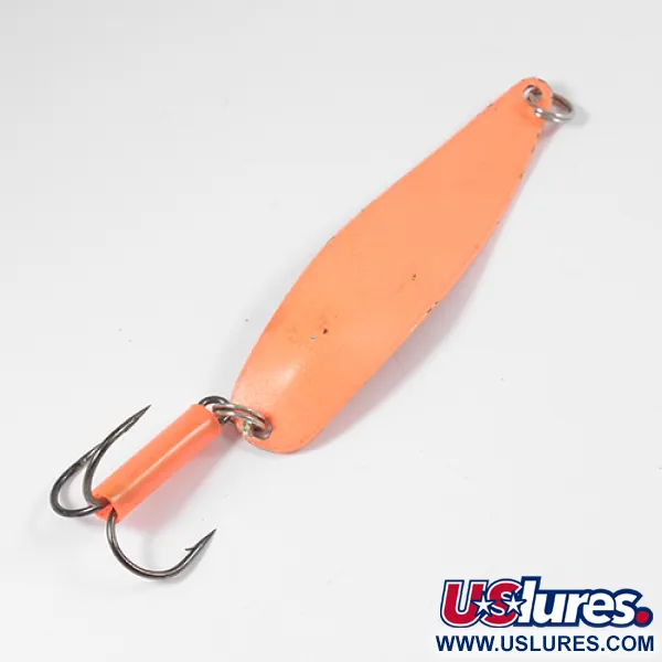 Vintage   Mepps Syclops 2, 3/5oz Fluorescent Orange fishing spoon #2090