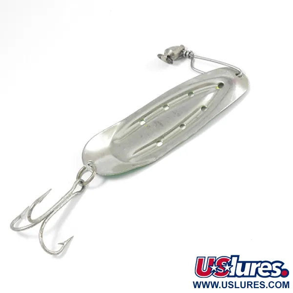 Vintage  Lake Products Charger, 1/2oz Fluorescent Green / Yellow / Nickel fishing spoon #2091