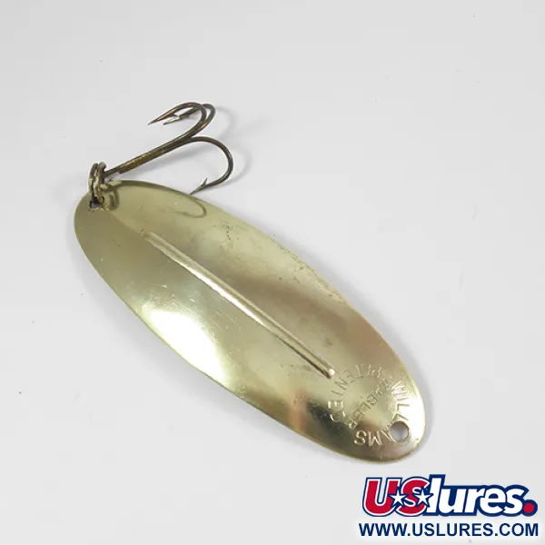 Vintage   Williams Wabler, 2/3oz Gold fishing spoon #2095