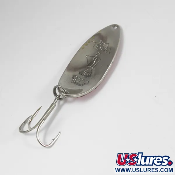 Vintage  Seneca Little Cleo (Hula Girl), 1/2oz Nickel / Red fishing spoon #2099