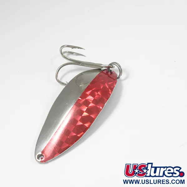 Vintage  Seneca Little Cleo (Hula Girl), 1/2oz Nickel / Red fishing spoon #2099