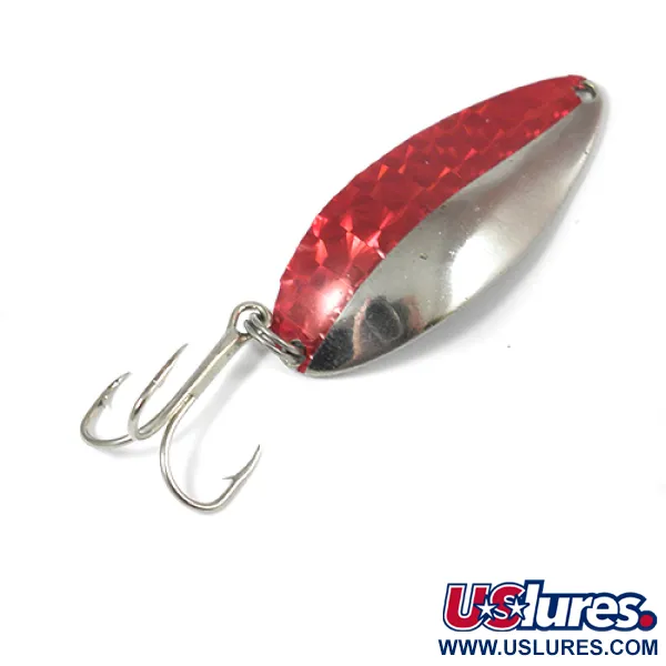 Vintage  Seneca Little Cleo (Hula Girl), 1/2oz Nickel / Red fishing spoon #2099
