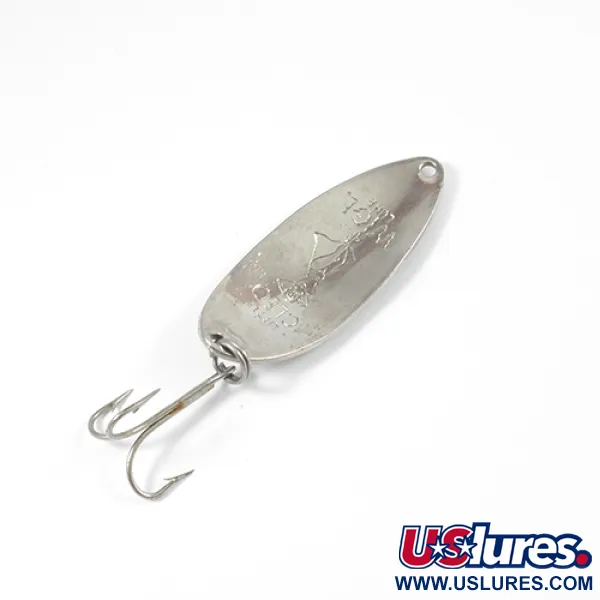 Vintage  Seneca Little Cleo (Hula Girl), 1/2oz Nickel / Green fishing spoon #2108