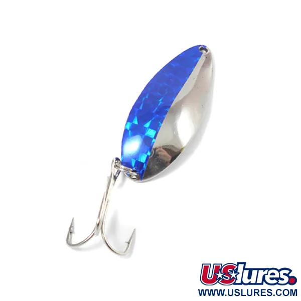 Vintage  Seneca Little Cleo (Hula Girl), 1/2oz Nickel / Blue fishing spoon #2109