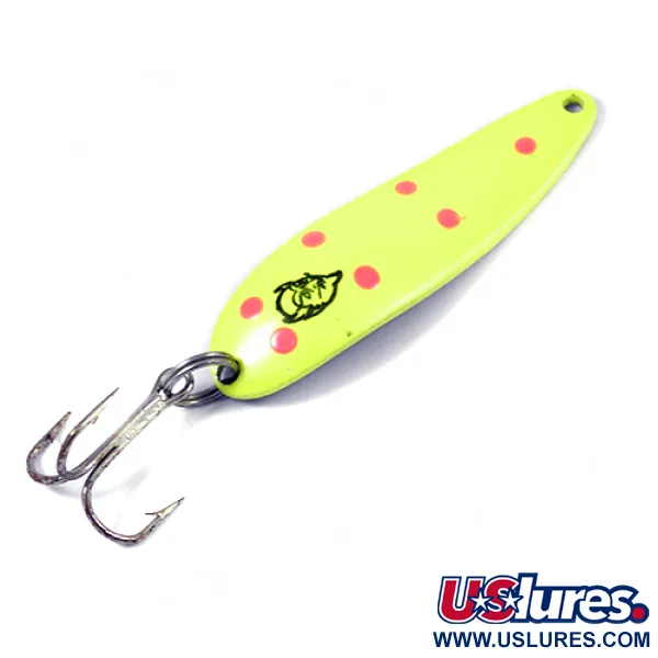 Vintage  Eppinger Dardevle Cop-E-Cat 7400, 1/2oz Yellow / Red / Nickel fishing spoon #2114