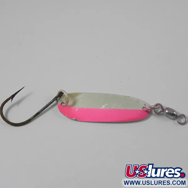 Vintage   Andy Reekers 2, 3/32oz Pearl / Pink fishing spoon #2122