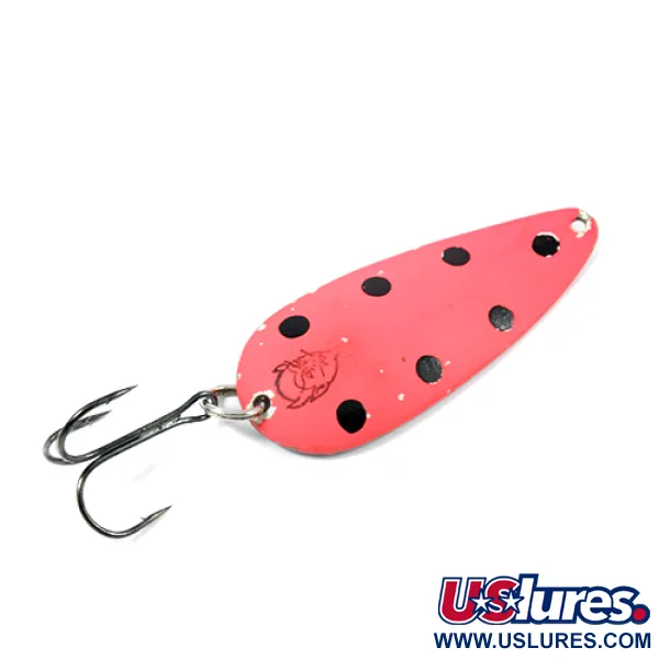 Vintage  Eppinger Dardevle Dardevlet , 3/4oz Red / Black / Nickel fishing spoon #2123