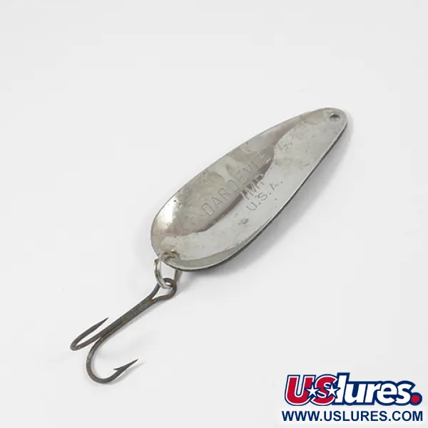 Vintage  Eppinger Dardevle Imp, 2/5oz Black / White / Nickel fishing spoon #2124