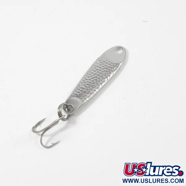 Vintage   Hopkins S 1/2, 1/8oz Nickel fishing spoon #2127
