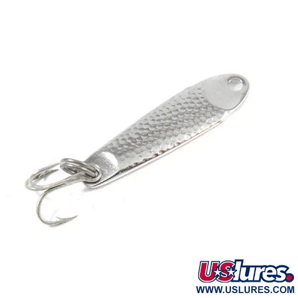 Vintage   Hopkins S 1/2, 1/8oz Nickel fishing spoon #2127