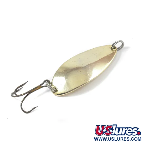 Vintage  Seneca Little Cleo (Hula Girl), 2/3oz Gold fishing spoon #2134