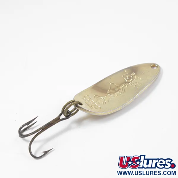 Vintage  Seneca Little Cleo (Hula Girl), 1/3oz Gold fishing spoon #2135