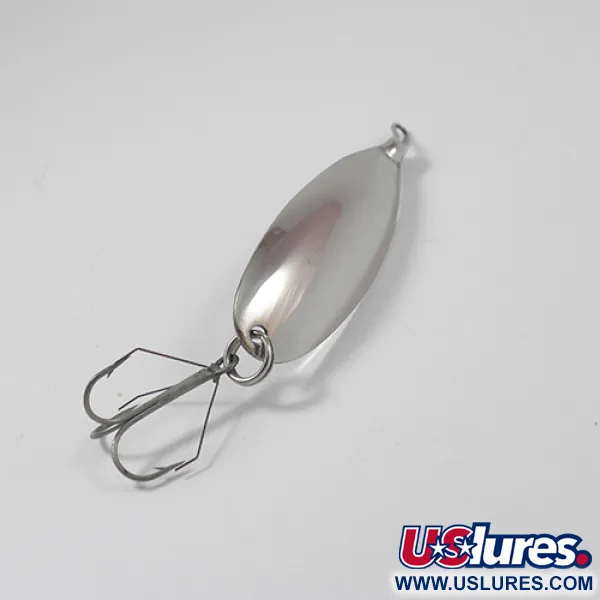 Vintage   Johnson Silver Minnow, 1/3oz Nickel fishing spoon #2138