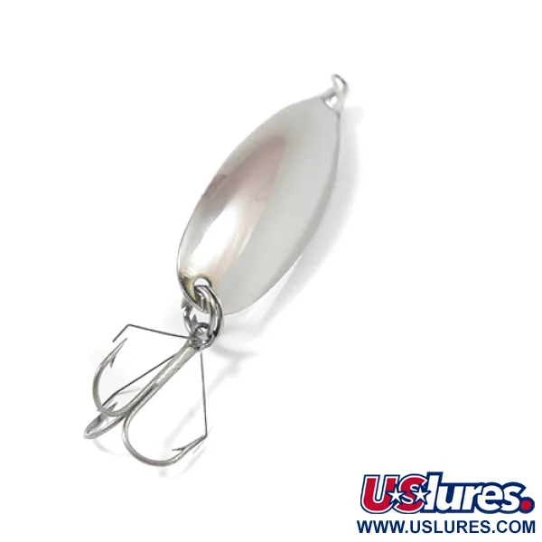 Vintage   Johnson Silver Minnow, 1/3oz Nickel fishing spoon #2138