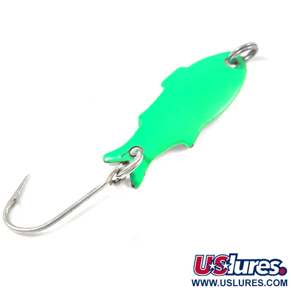 Vintage   Shoff's Triple Teazer, 1/32oz White / Green fishing spoon #2140