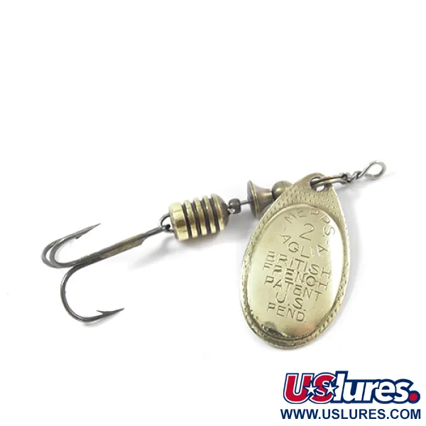 Vintage   Mepps Aglia 2, 3/16oz Brass fishing spoon #2147