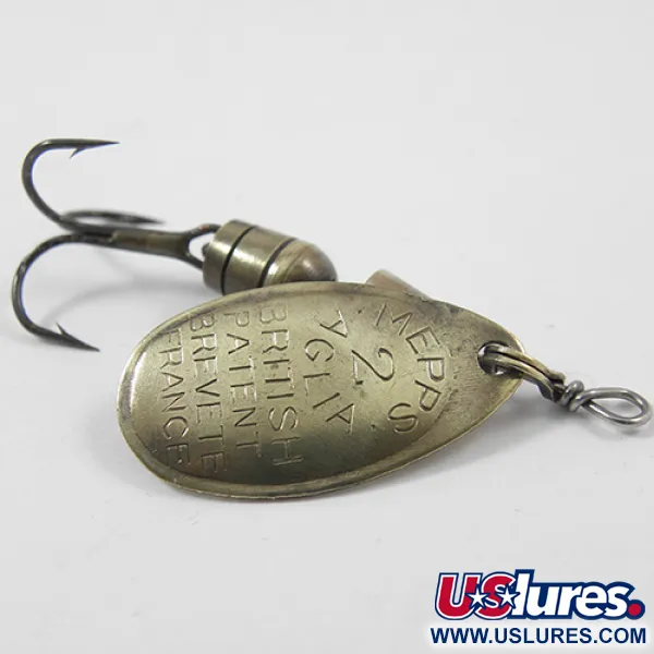 Vintage   Mepps Aglia 2, 3/16oz Brass spinning lure #2148
