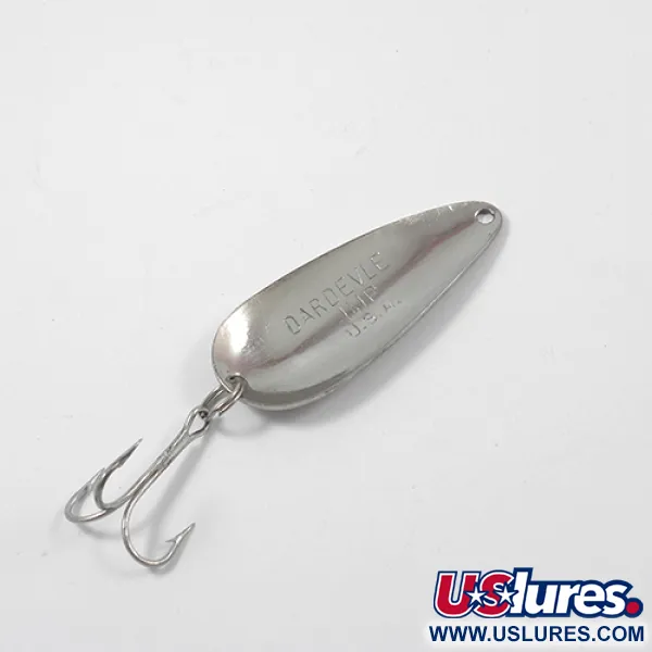 Vintage  Eppinger Dardevle Imp, 2/5oz Hammered Nickel fishing spoon #2153