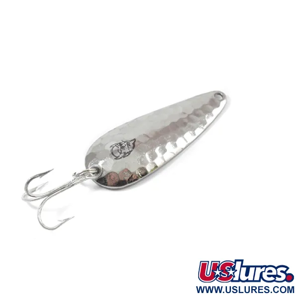 Vintage  Eppinger Dardevle Imp, 2/5oz Hammered Nickel fishing spoon #2153