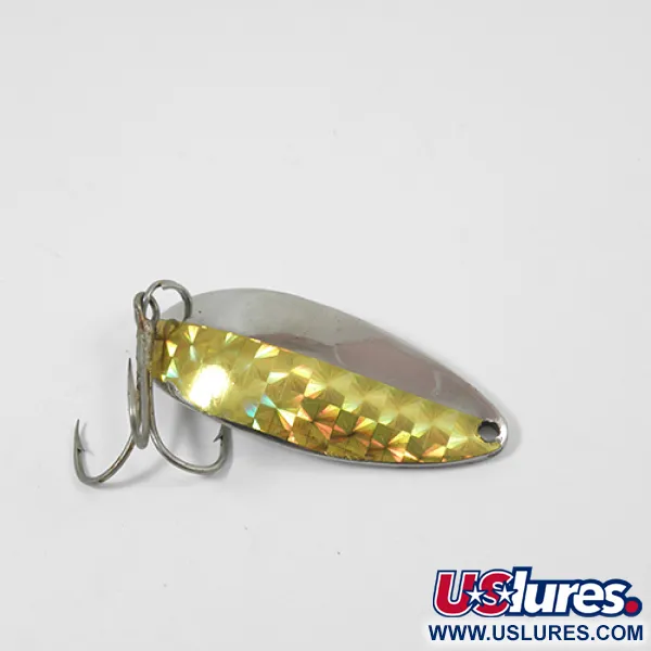 Vintage  Seneca Little Cleo (Hula Girl), 2/3oz Nickel / Gold fishing spoon #2161