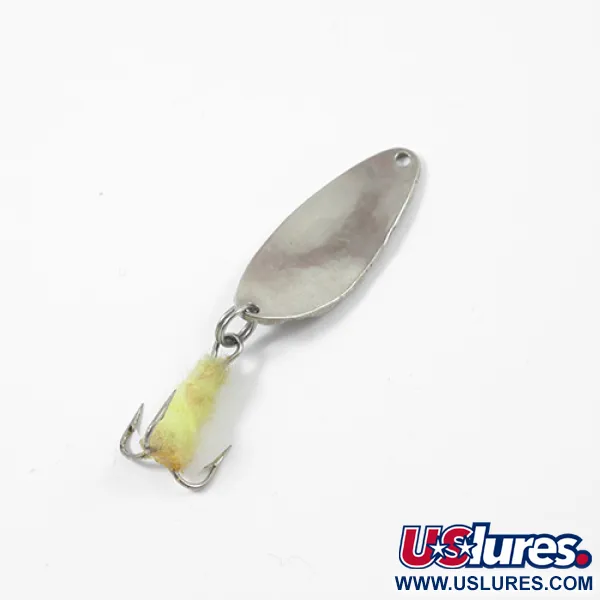 Vintage  Seneca Little Cleo, 1/4oz Nickel / Blue fishing spoon #2164