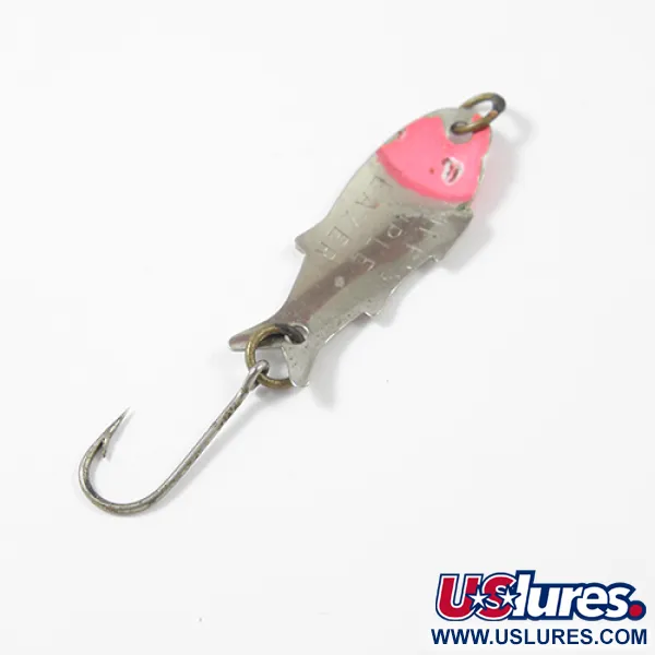 Vintage   Shoff's Triple Teazer, 1/32oz Nickel / Red fishing spoon #2171