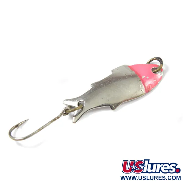 Vintage   Shoff's Triple Teazer, 1/32oz Nickel / Red fishing spoon #2171