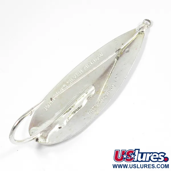 Vintage   Weedless Johnson Silver Minnow, 1oz Silver (Silver Plated) fishing spoon #2189