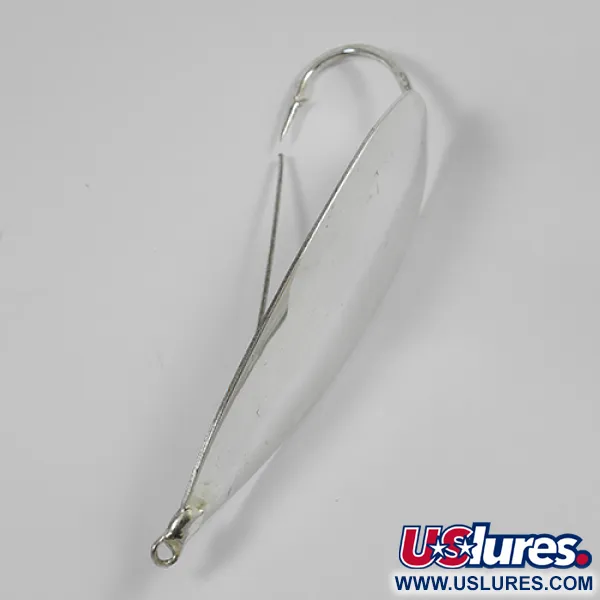 Vintage   Weedless Johnson Silver Minnow, 1oz Silver (Silver Plated) fishing spoon #2189
