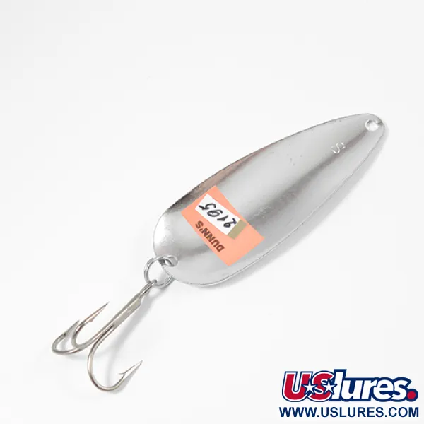 Vintage  Worth Chippewa, 1/2oz Hammered Nickel fishing spoon #2195