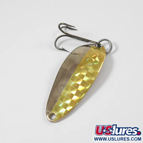 Vintage  Seneca Little Cleo (Hula Girl), 1/3oz Gold fishing spoon #2197