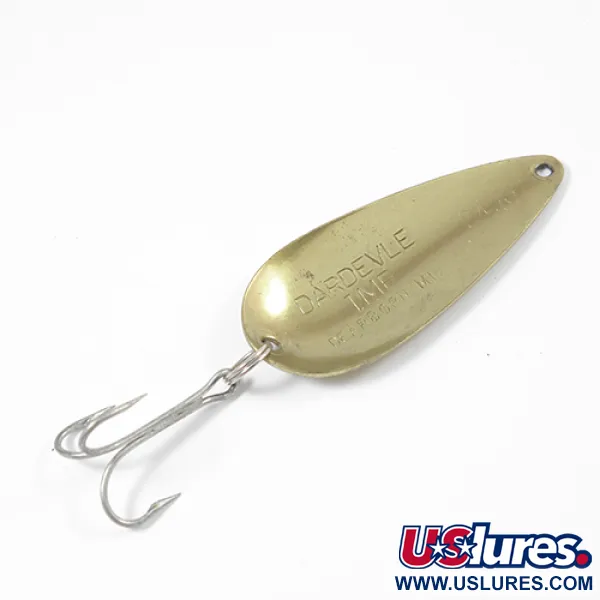 Vintage  Eppinger Dardevle Imp, 2/5oz Gold fishing spoon #2207