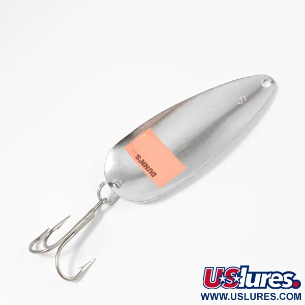 Vintage  Worth Chippewa, 1/2oz Hammered Nickel fishing spoon #2211