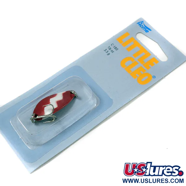  Acme Little Cleo, 1/8oz Red / White fishing spoon #2218