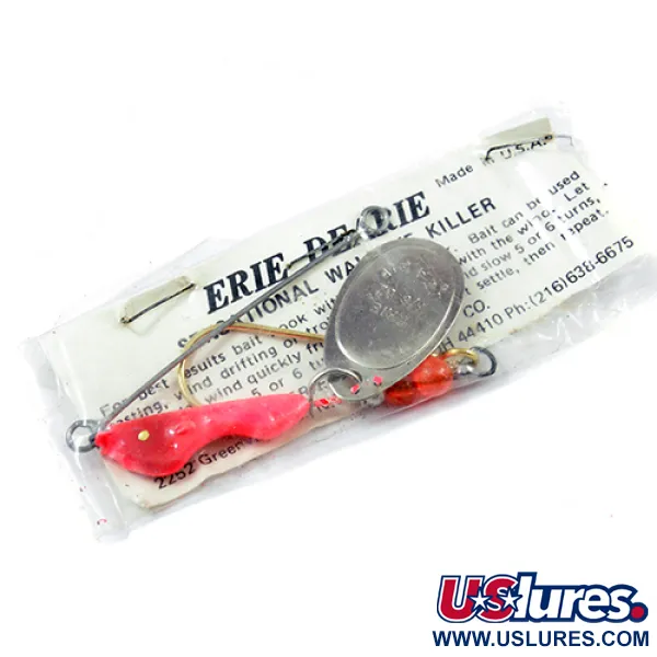   Erie Dearie Walleye Killer, 1/3oz Nickel / Red spinning lure #2226