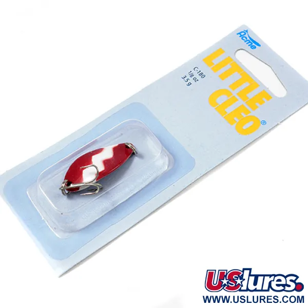  Acme Little Cleo, 1/8oz Red / White fishing spoon #2229