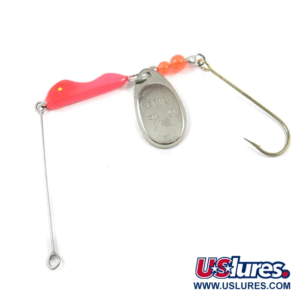   Erie Dearie Walleye Killer , 2/5oz Nickel / Red spinning lure #2233