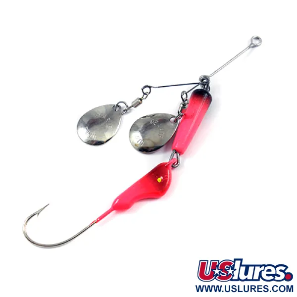  Erie Dearie Walleye Killer, 3/5oz Nickel / Red spinning lure #2236