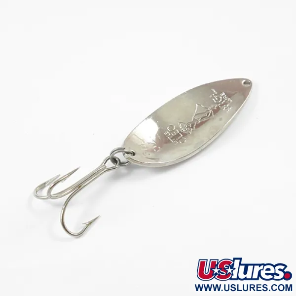Vintage  Seneca Little Cleo (Hula Girl), 3/4oz Nickel / Green fishing spoon #2239