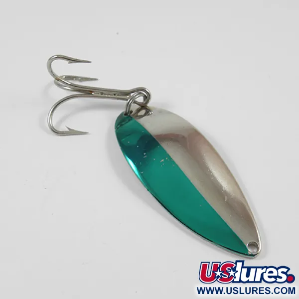 Vintage  Seneca Little Cleo (Hula Girl), 3/4oz Nickel / Green fishing spoon #2239