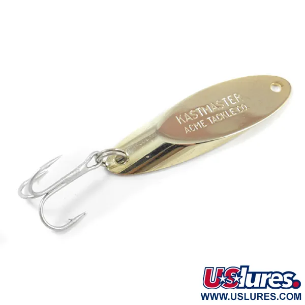 Vintage  Acme Kastmaster, 1/2oz Gold fishing spoon #2258