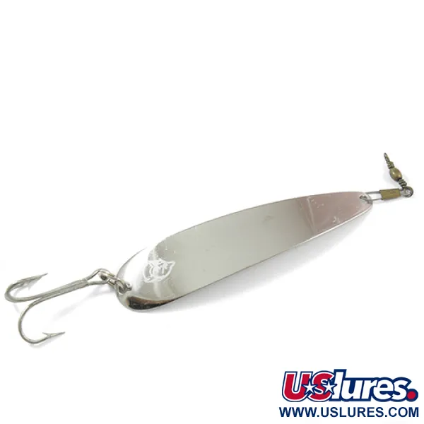 Vintage  Eppinger Dardevle King Flutter Devle, 1/3oz Nickel fishing spoon #2262