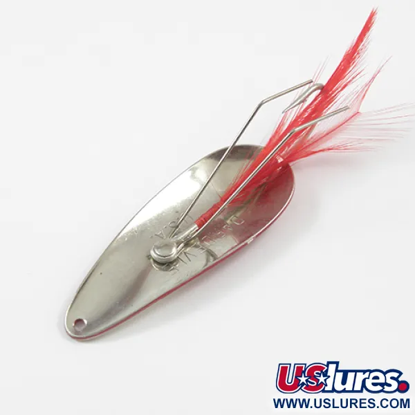 Vintage  Eppinger Weedless Dardevle Imp, 2/5oz Red / White / Nickel fishing spoon #2274