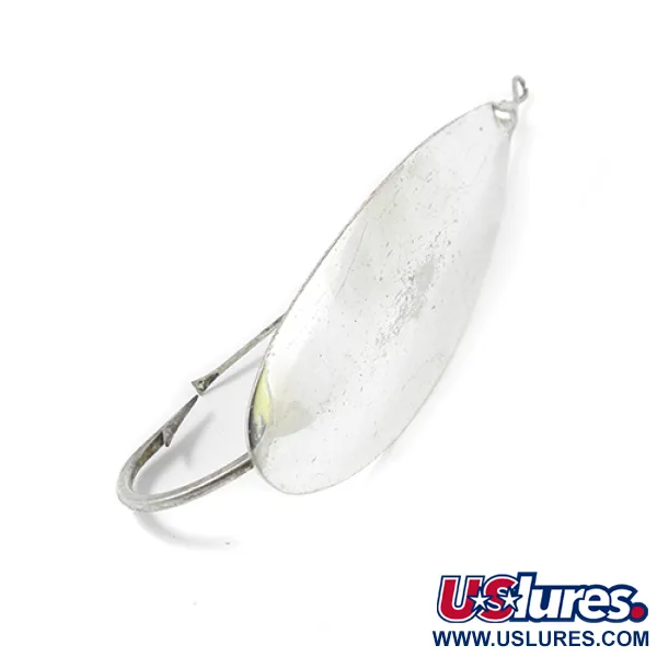 Vintage   Weedless Johnson Silver Minnow, 1oz Silver fishing spoon #2282